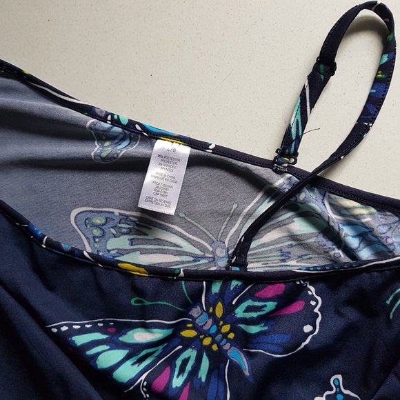 Size Large One Shoulder Butterfly Top - Picture 2 of 5